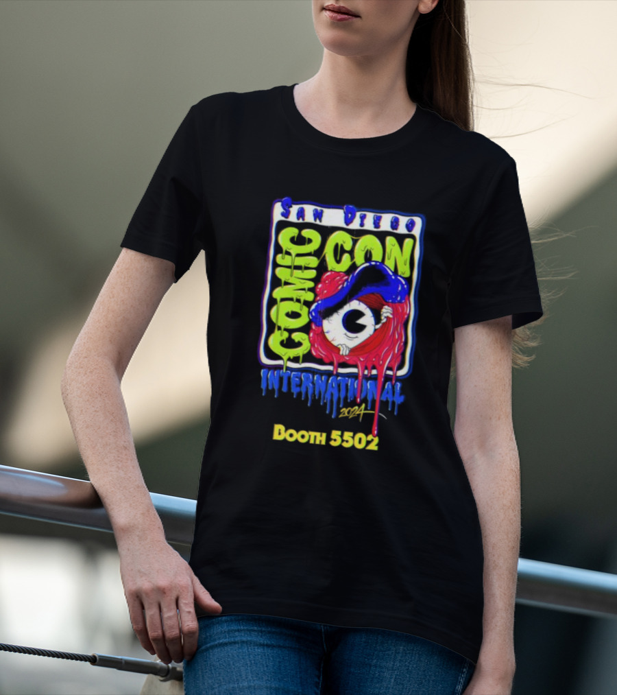 San Diego Comic Con International 2024 Booth 5502 Eyeball Hat T-Shirt