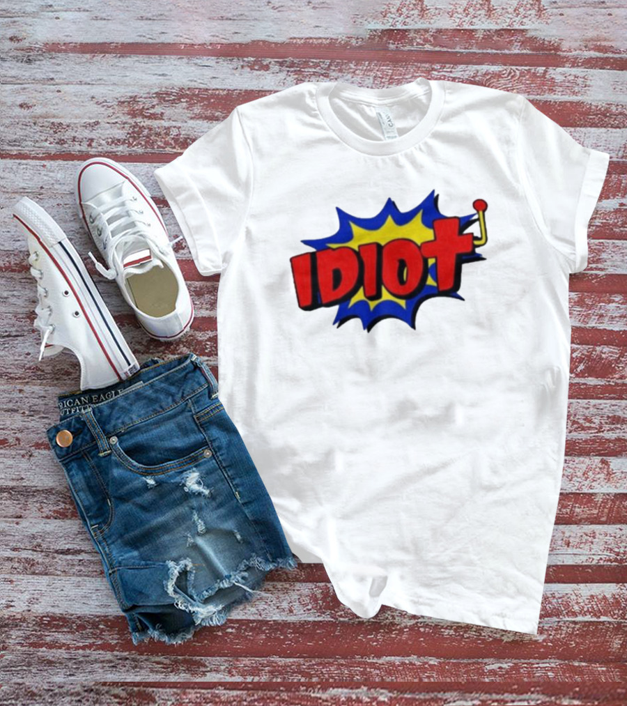 Vegasmatt Idiot Comic Pop Art Style Explosion T-Shirt