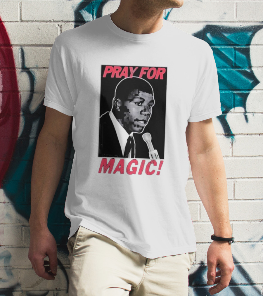 Jared Mccain Wearing Pray For Magic T-Shirt