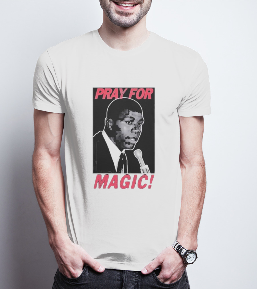 Jared Mccain Wearing Pray For Magic T-Shirt