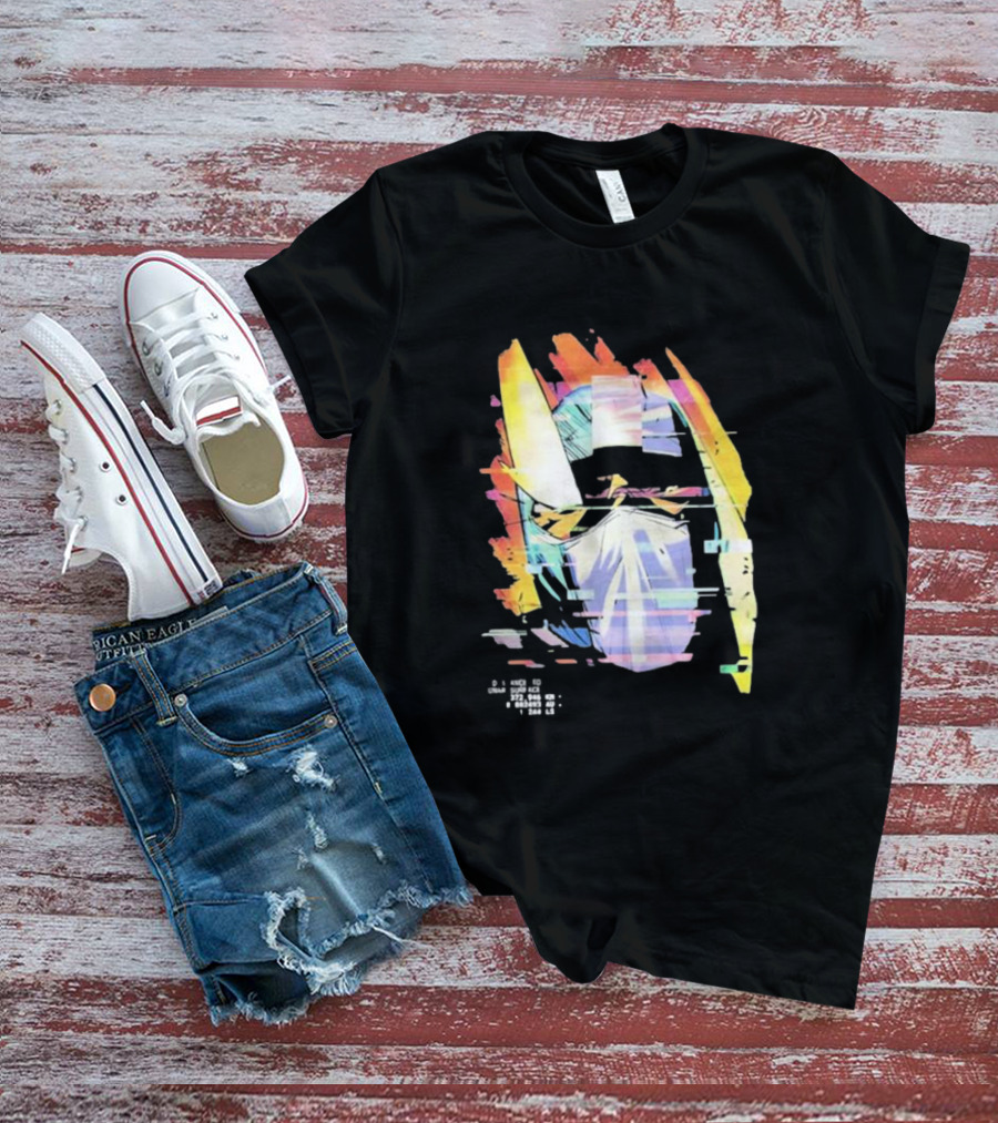 Insano Moon Man Helmet Glitch Neon Tech 92610 13-BS6 18 T-Shirt