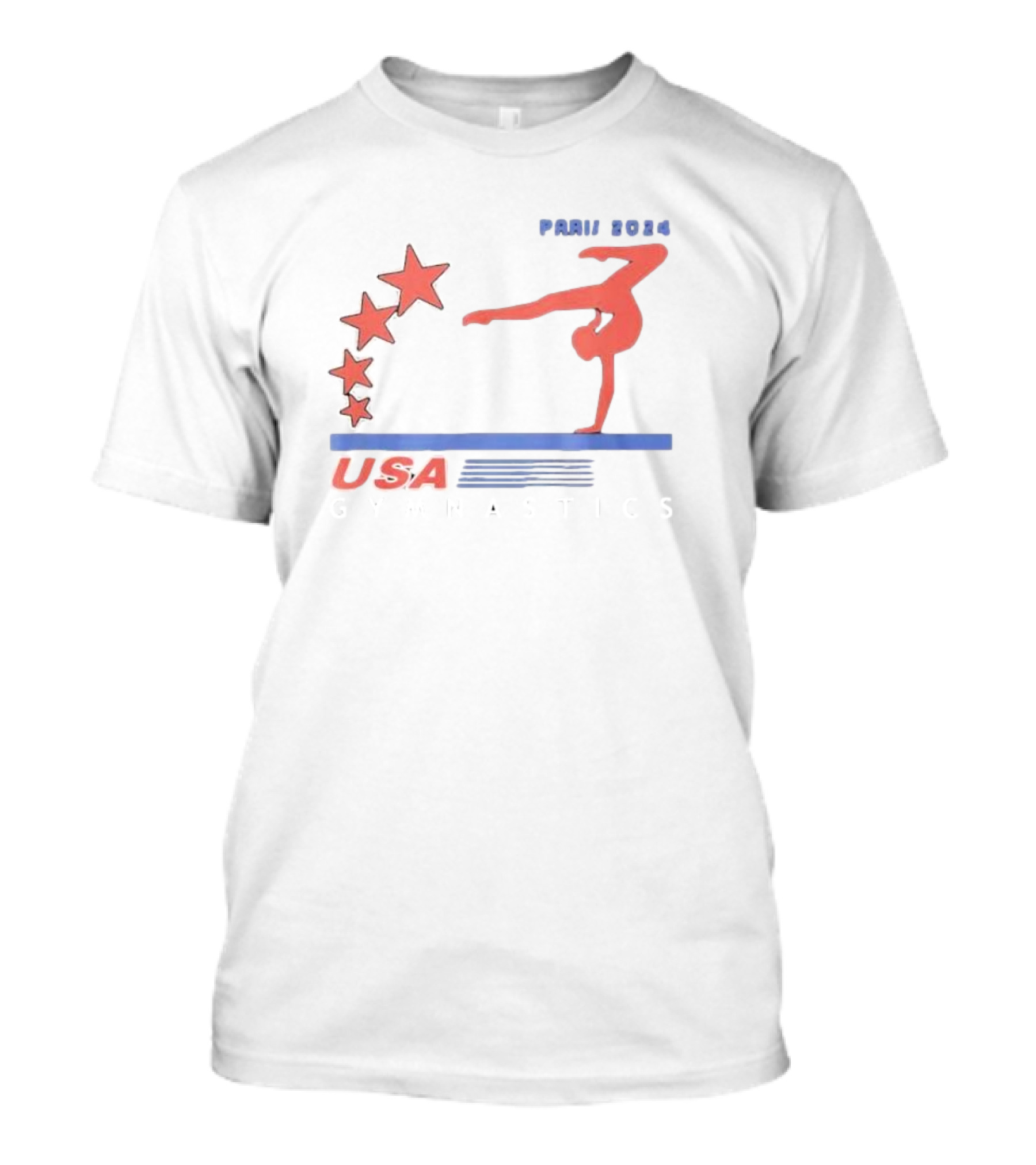 Paris 2024 USA Gymnastics Team America Sports T-Shirt