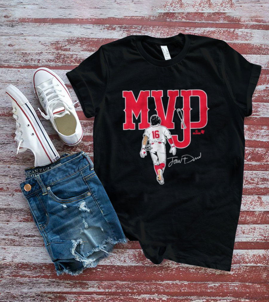 MVJD Jarren Duran 16 Baseball Signature T-Shirt