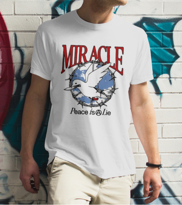 Miracle Mates Peace Is A Lie Barbed Dove T-Shirt