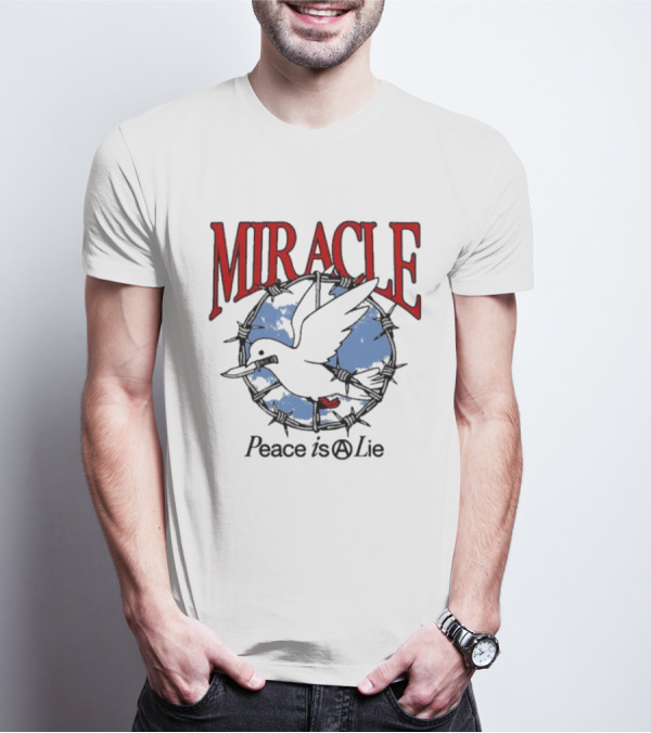Miracle Mates Peace Is A Lie Barbed Dove T-Shirt