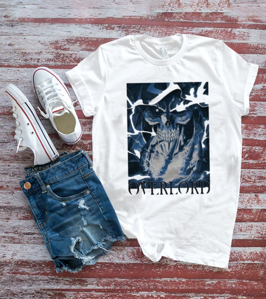 Overlord Ainz Ooal Gown Skeleton King Lightning Aura T-Shirt