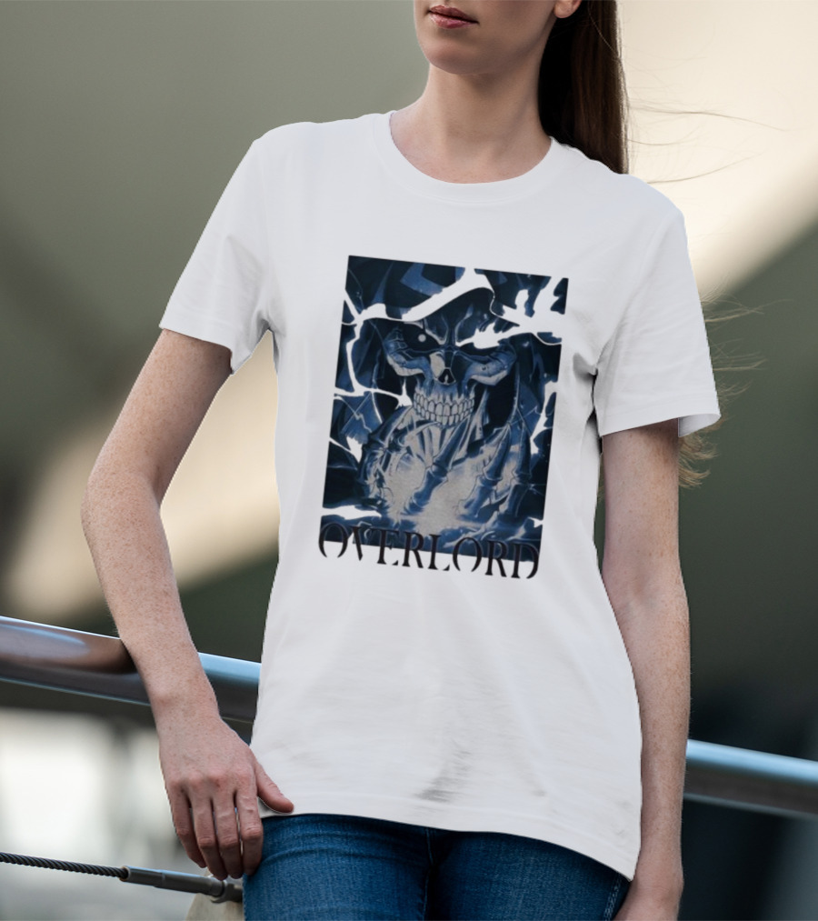 Overlord Ainz Ooal Gown Skeleton King Lightning Aura T-Shirt