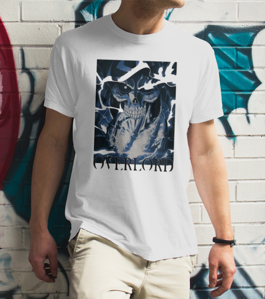 Overlord Ainz Ooal Gown Skeleton King Lightning Aura T-Shirt