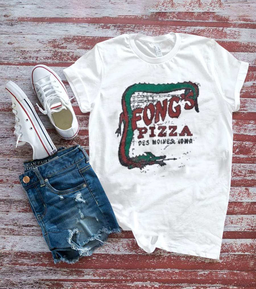 Fong's Pizza Des Moines Iowa Retro T-Shirt