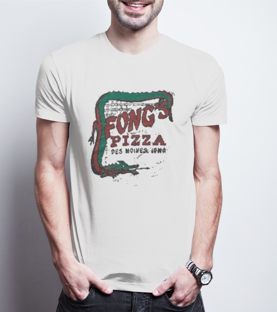 Fong's Pizza Des Moines Iowa Retro T-Shirt