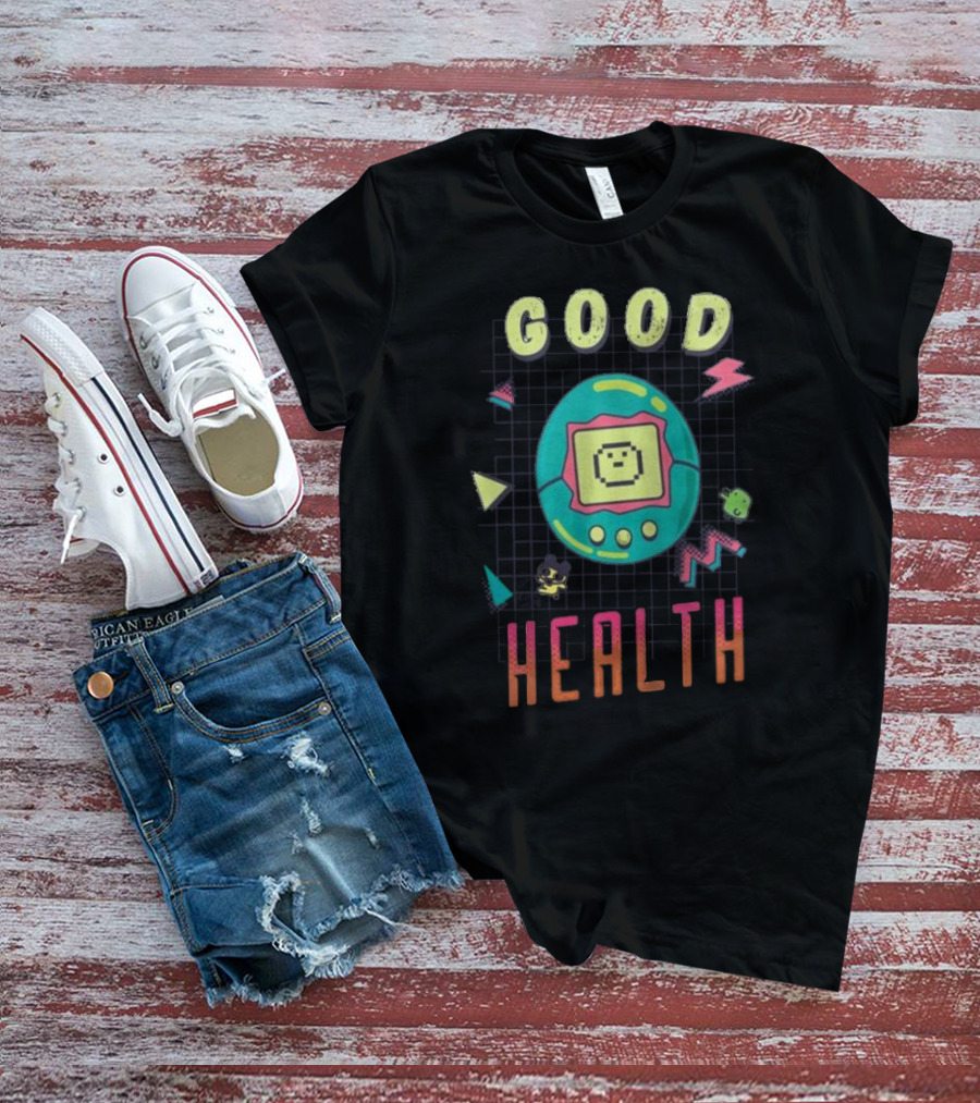 Good Health Tamagotchi Colorful Retro Bioworld T-Shirt