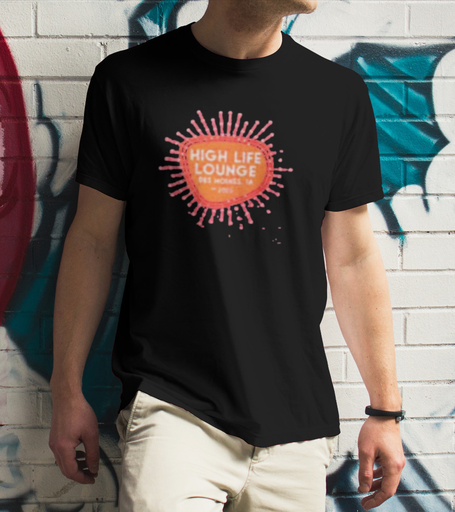 High Life Lounge Des Moines IA 1973 Vintage T-Shirt