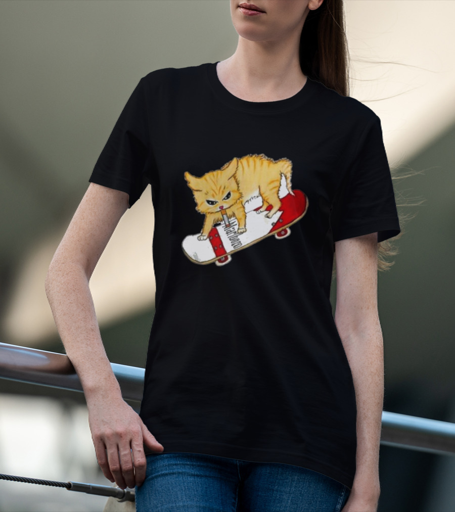 Lonely Kids Club Cig Cats Skateboarding Clarence Returns T-Shirt