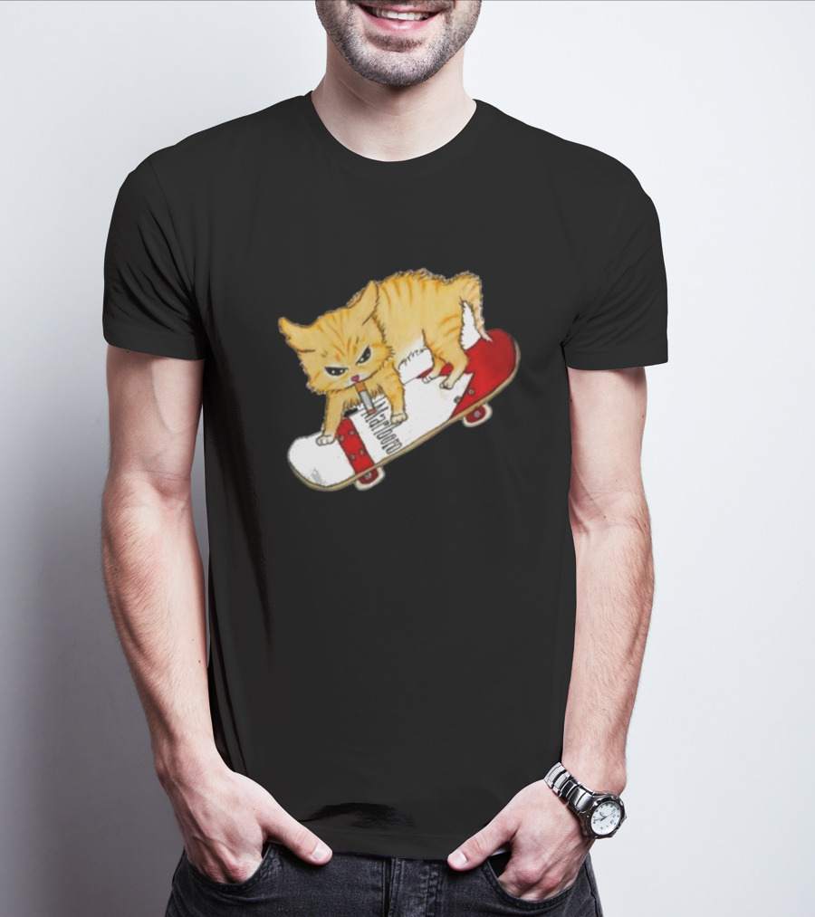 Lonely Kids Club Cig Cats Skateboarding Clarence Returns T-Shirt