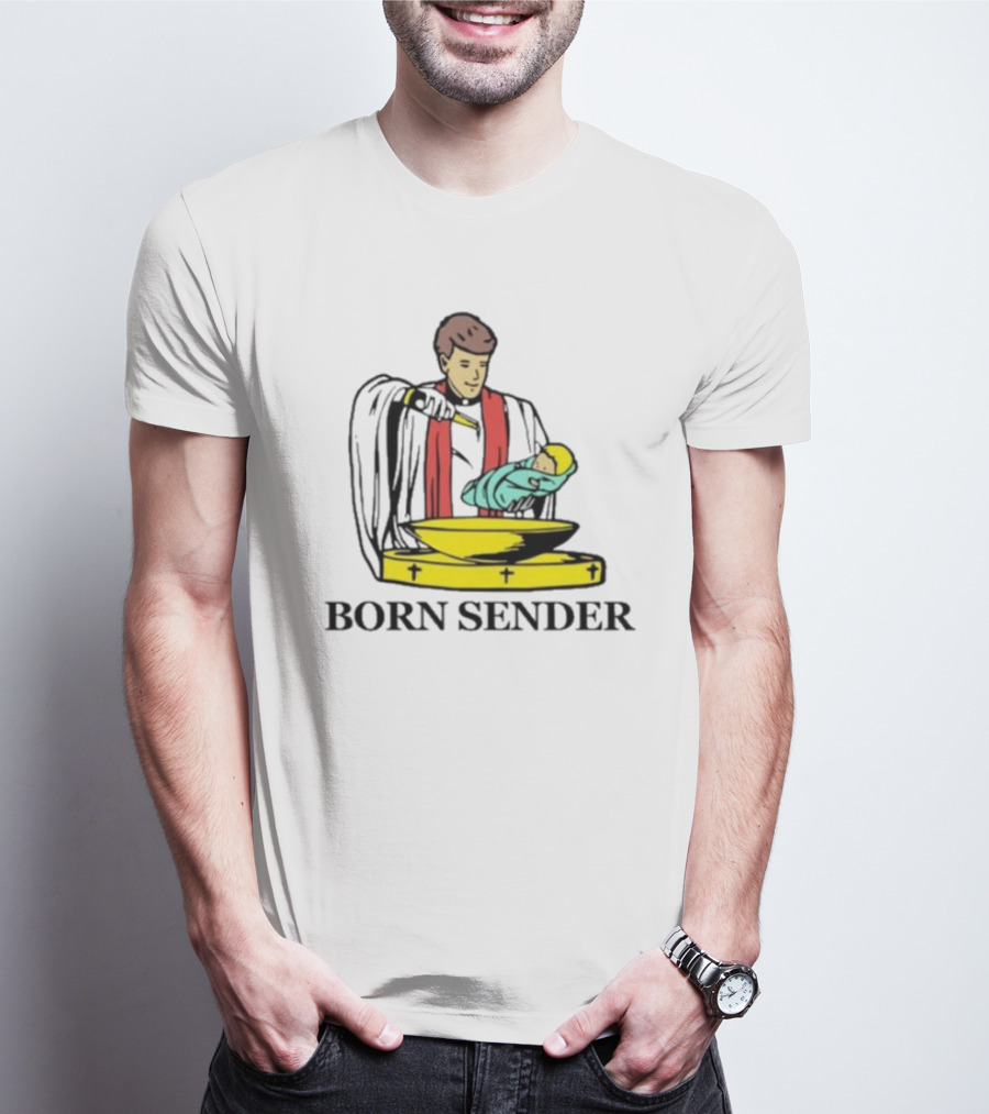 Nelk Boys Born Sender Baptism Priest And Baby T-Shirt