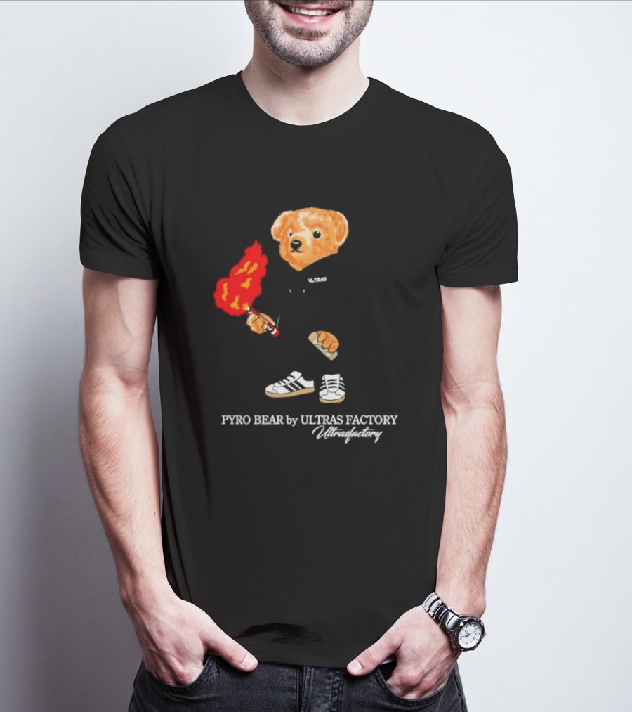 PYRO BEAR Ultras Factory Ultrasfactory Shoes Flame T-Shirt