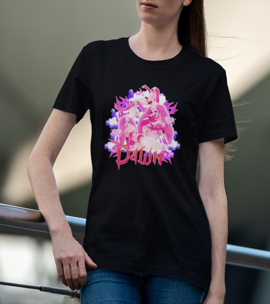 Dawnverse Dragcon Pink Fantasy T-Shirt