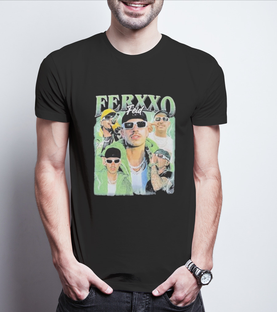 FERXXO Feid Green Style Collage T-Shirt