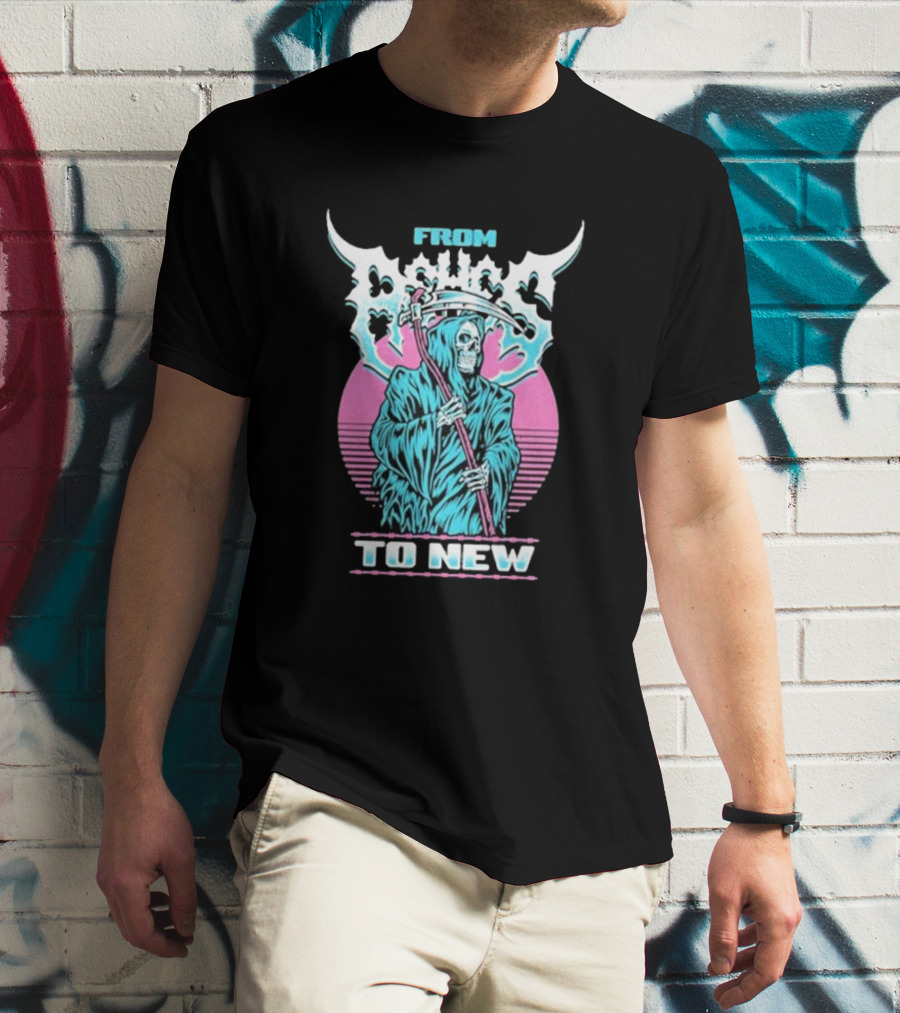 From Ashes To New Rad Reaper Retro Skull T-Shirt