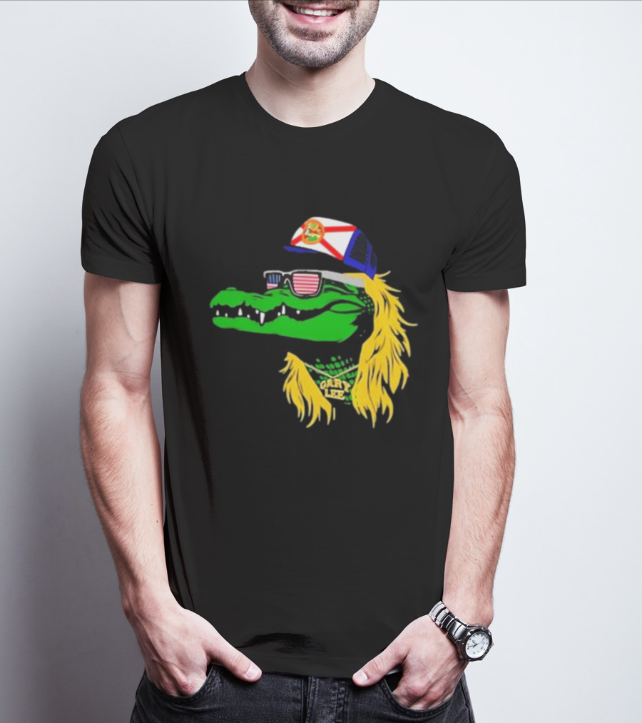Conservativeant Wearing Gary Lee Gator With Trucker Hat And Sunglasses T-Shirt