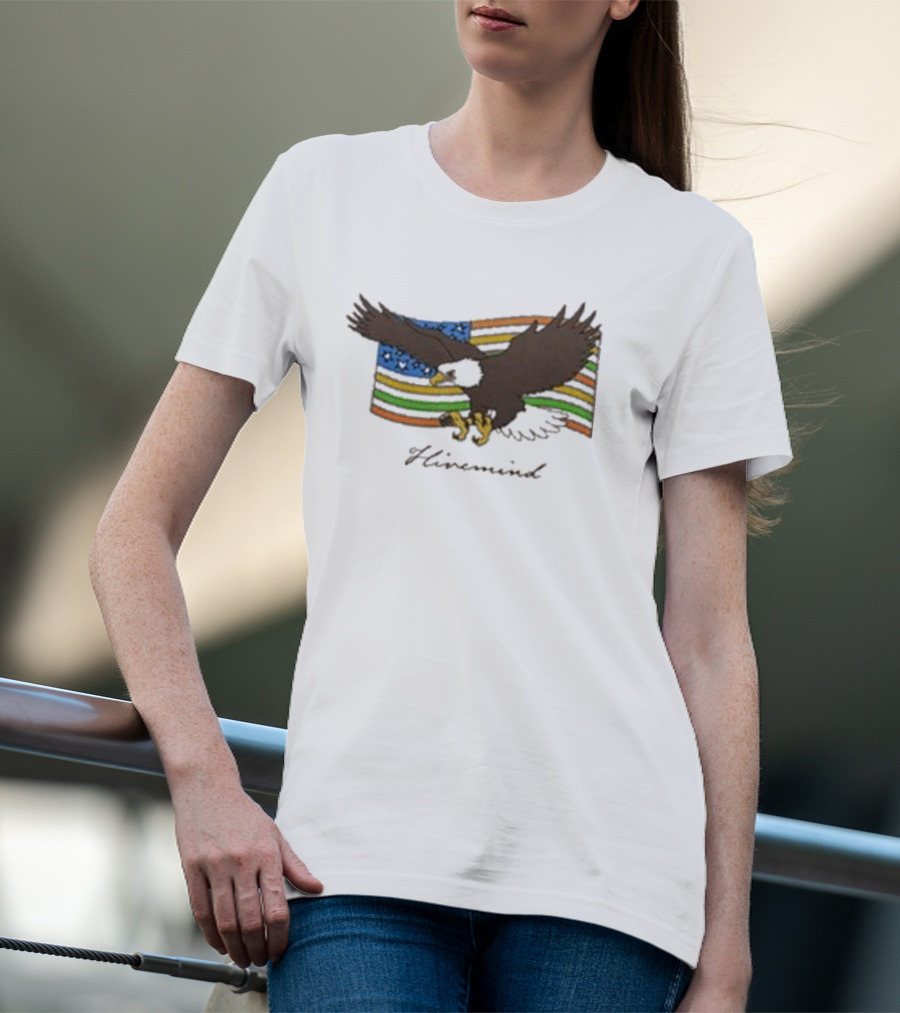 Copes Hivemind Flag Eagle On Colorful T-Shirt