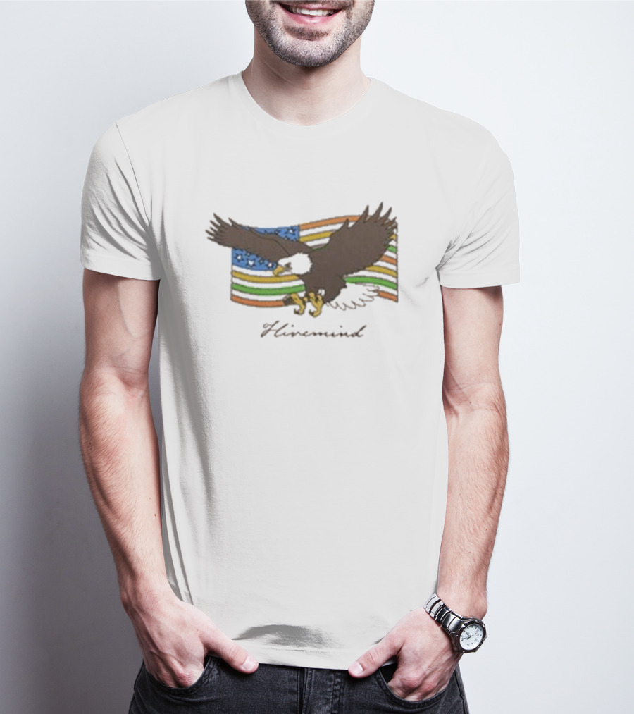 Copes Hivemind Flag Eagle On Colorful T-Shirt