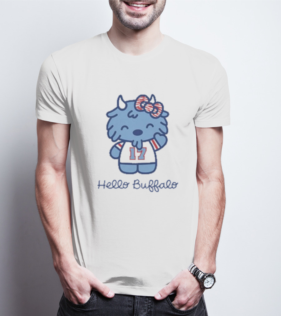 Hello Buffalo 17 Mascot Buffalo Bills T-Shirt