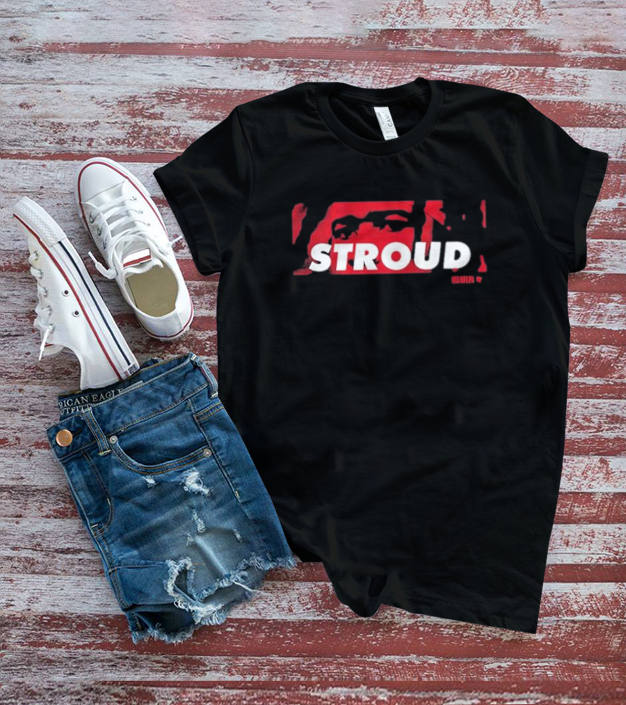 Stroud QB Eyes Red Graphic NFL T-Shirt
