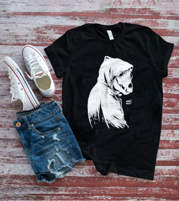 Massive Faceart What Mask Hooded Skull T-Shirt
