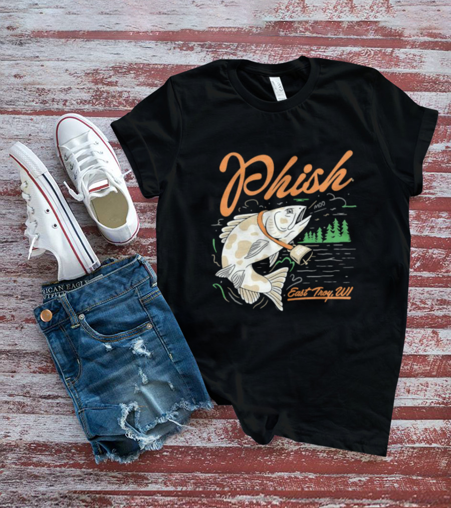 Phish East Troy WI Moo Fish July T-Shirt