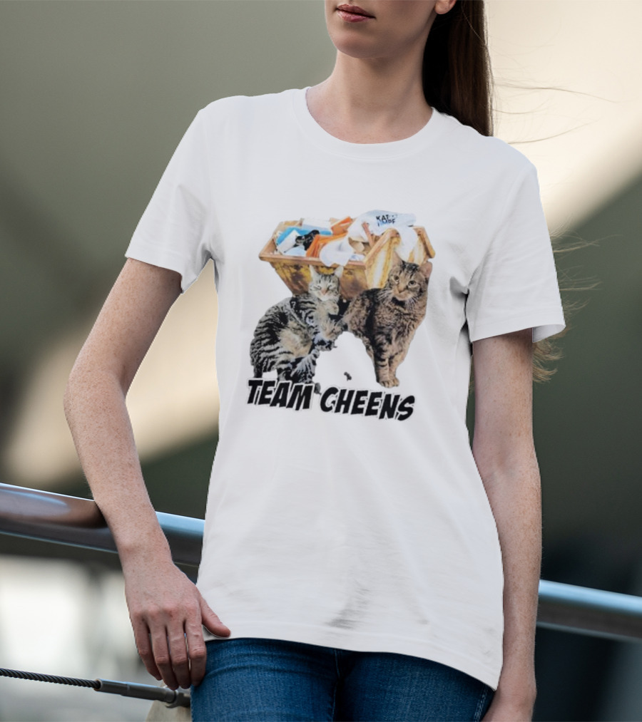 Kat Timpf Team Cheens Dumpster Cats T-Shirt
