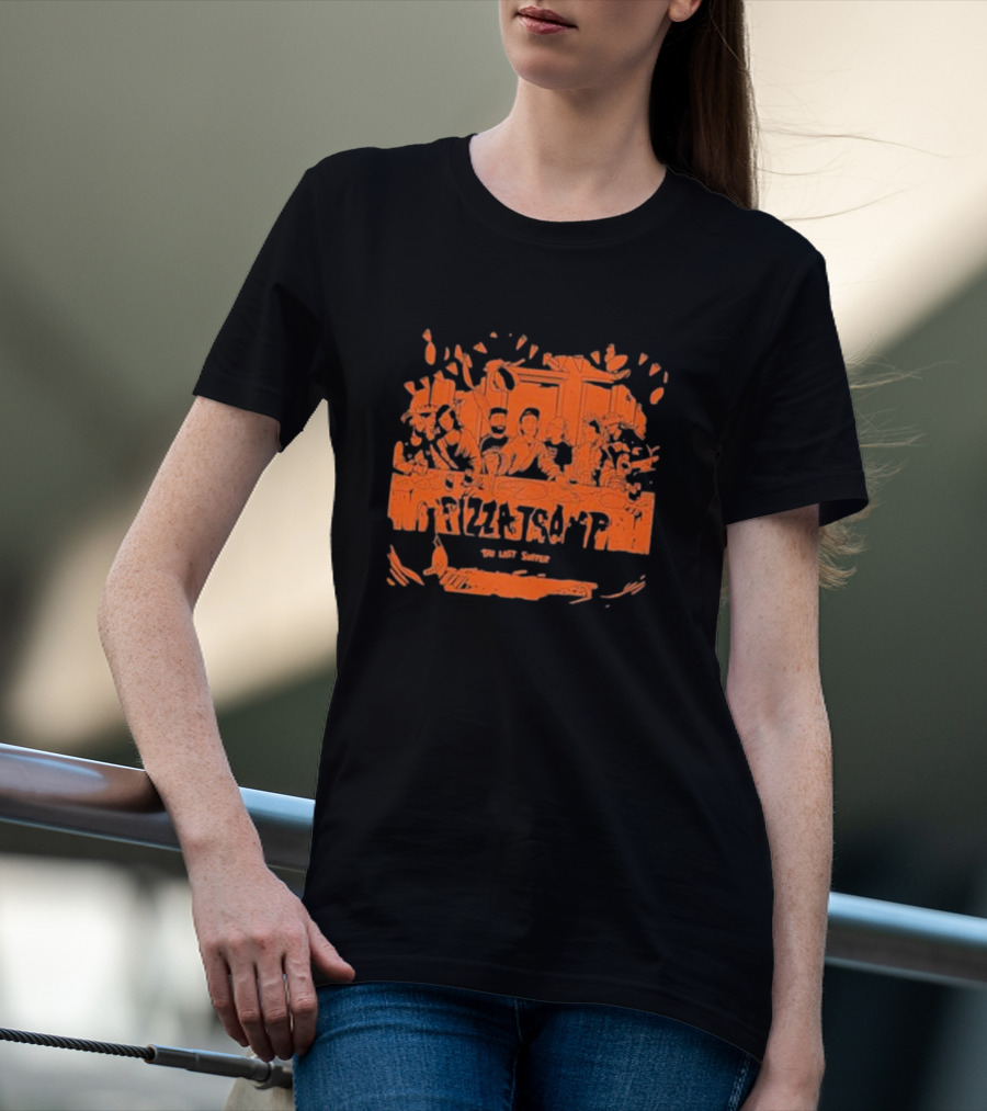 Pizzatramp The Last Supper Band Members At Table T-Shirt