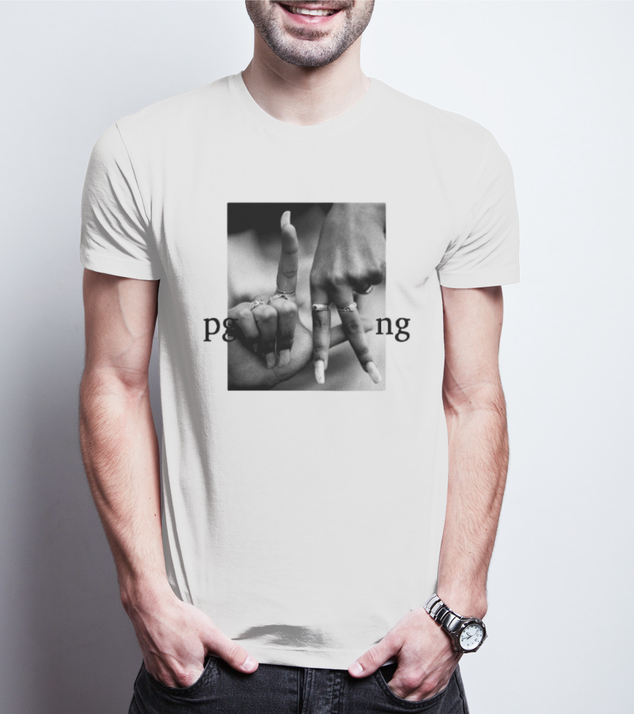 Savannah James PgLang Inspired Hand Sign Motif T-Shirt