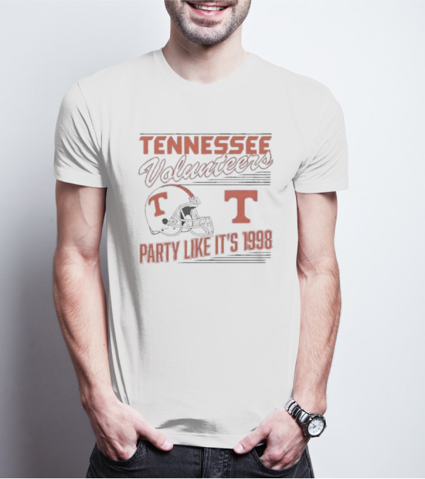 Tennessee Volunteers Football Helmet Party Like It's 1998 T-Shirt