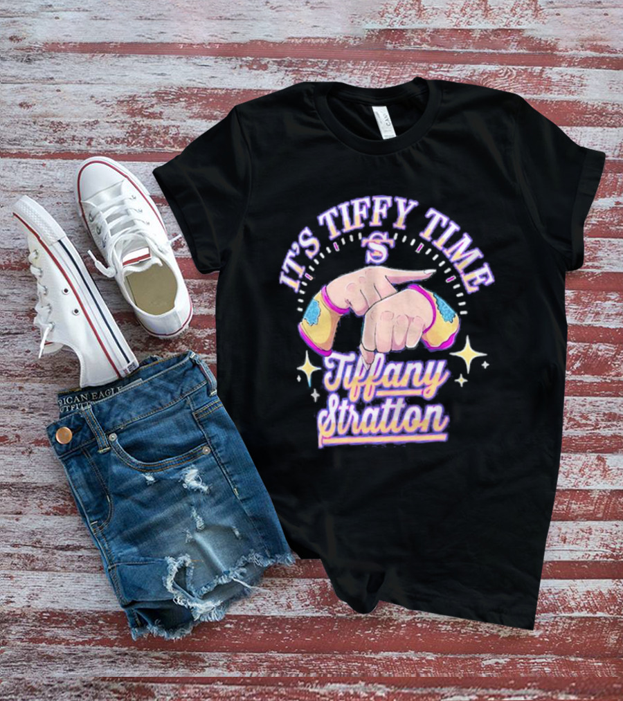 It's Tiffy Time Tiffany Stratton S Logo And Stars T-Shirt