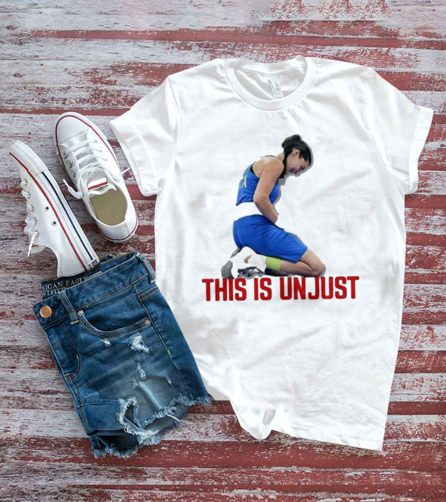 Kellie-Jay Keen Angela Carini This Is Unjust Athlete Kneeling T-Shirt