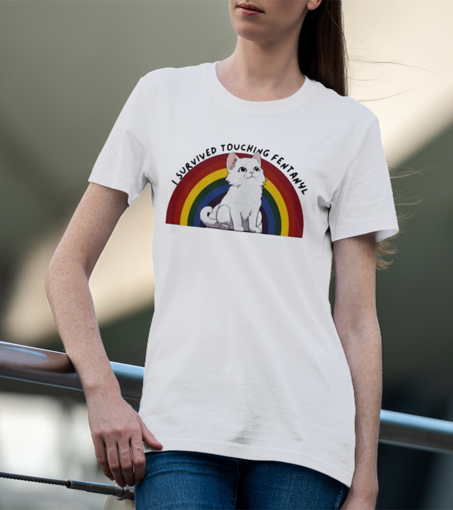 Naomi I Survived Touching Fentanyl Cat T-Shirt