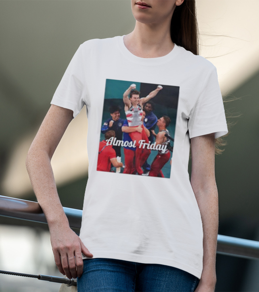 Paul Juda Celebratory Almost Friday Olympic Kid T-Shirt