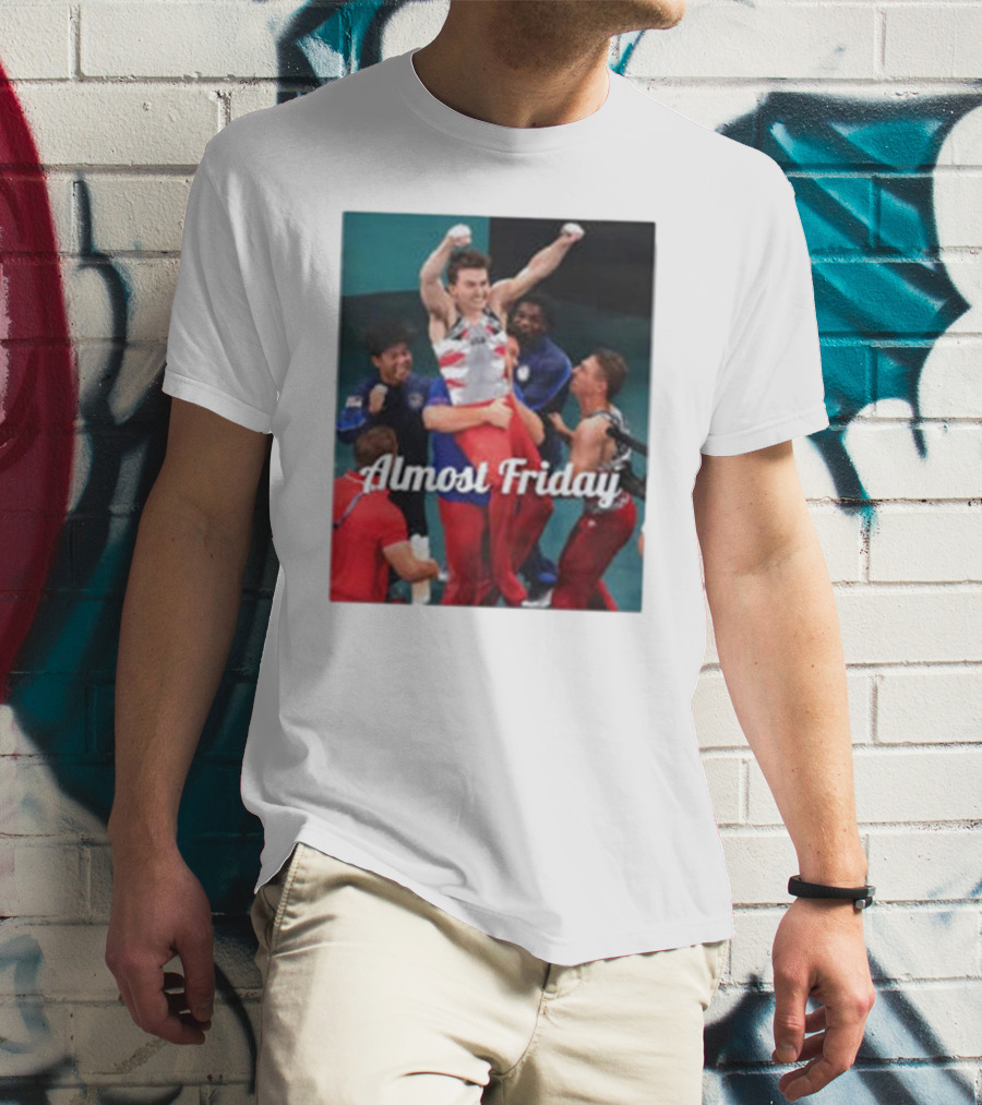 Paul Juda Celebratory Almost Friday Olympic Kid T-Shirt