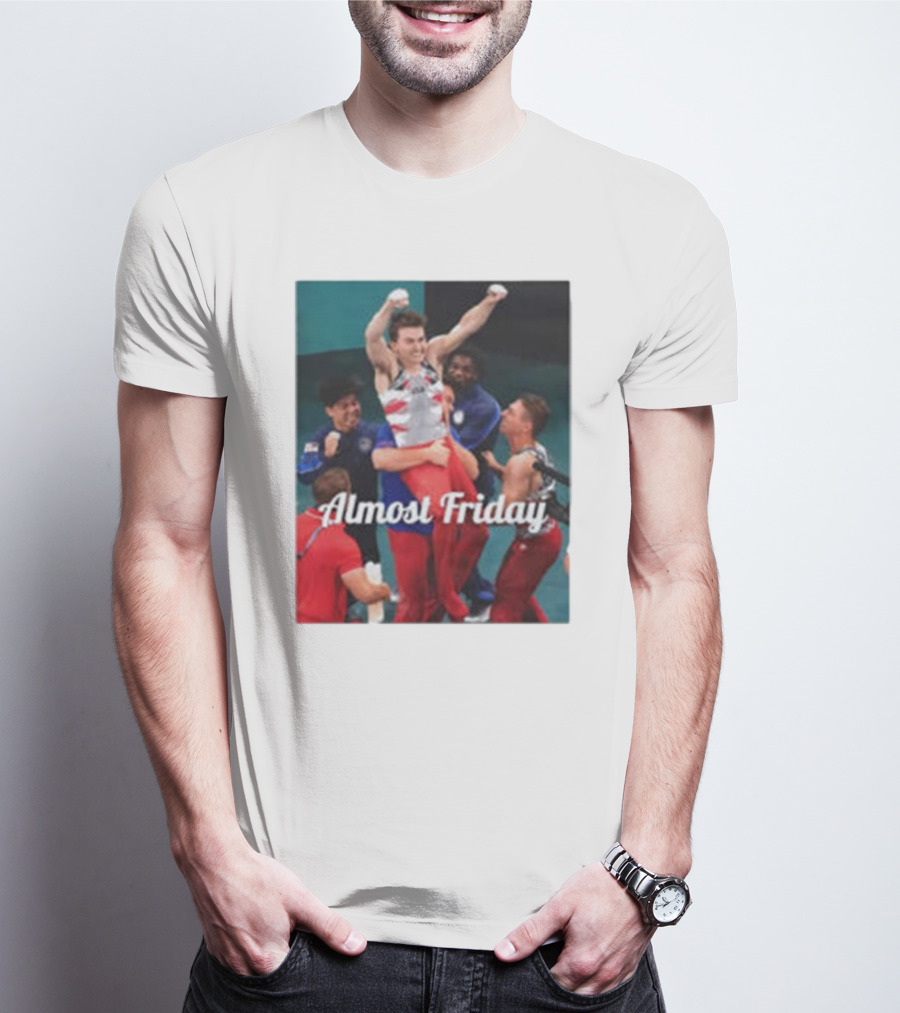 Paul Juda Celebratory Almost Friday Olympic Kid T-Shirt
