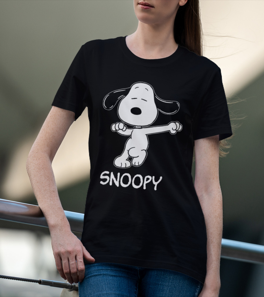 Snoopy Dance Style Peanuts Comic Character T-Shirt