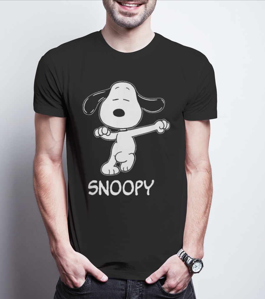 Snoopy Dance Style Peanuts Comic Character T-Shirt
