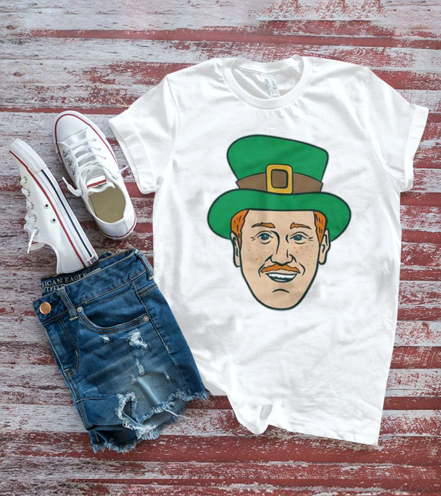St. Mooktrick’s Day Happy Leprechaun Face With Green Hat T-Shirt
