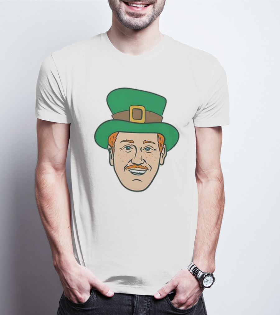 St. Mooktrick’s Day Happy Leprechaun Face With Green Hat T-Shirt