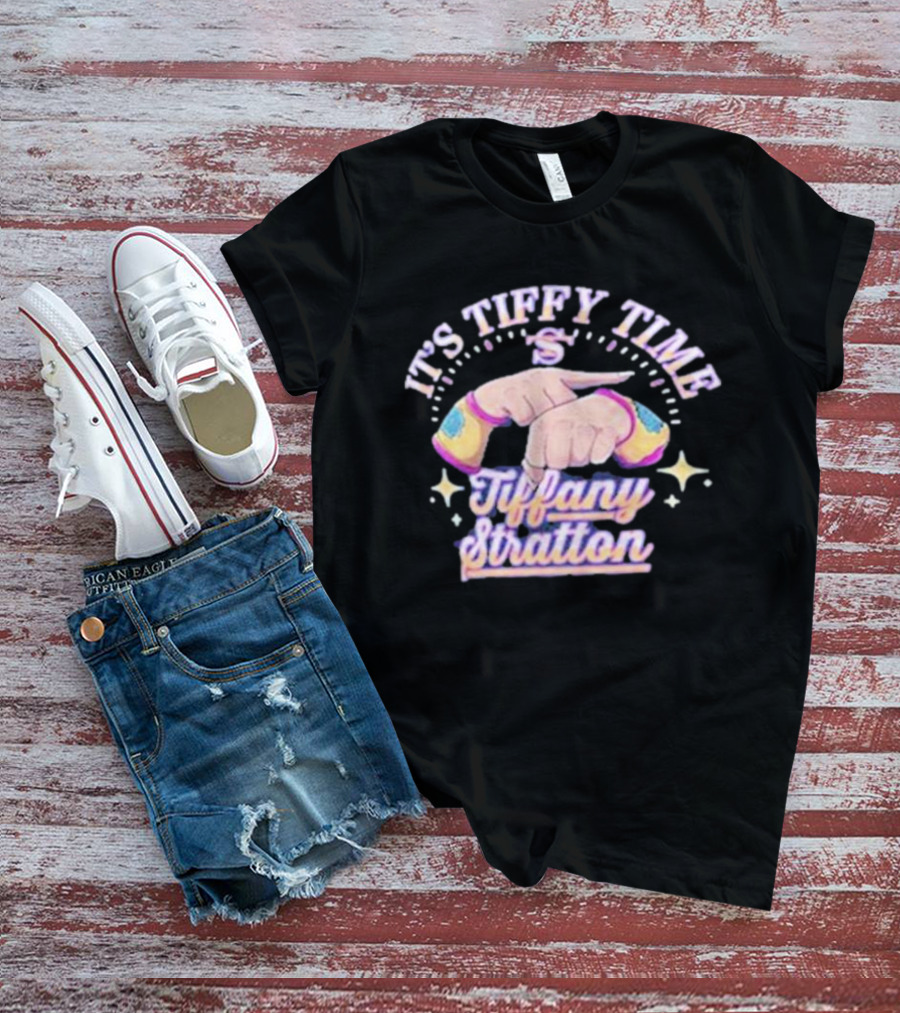 Tiffany Stratton It's Tiffy Time With Stars And Colored Wristbands T-Shirt