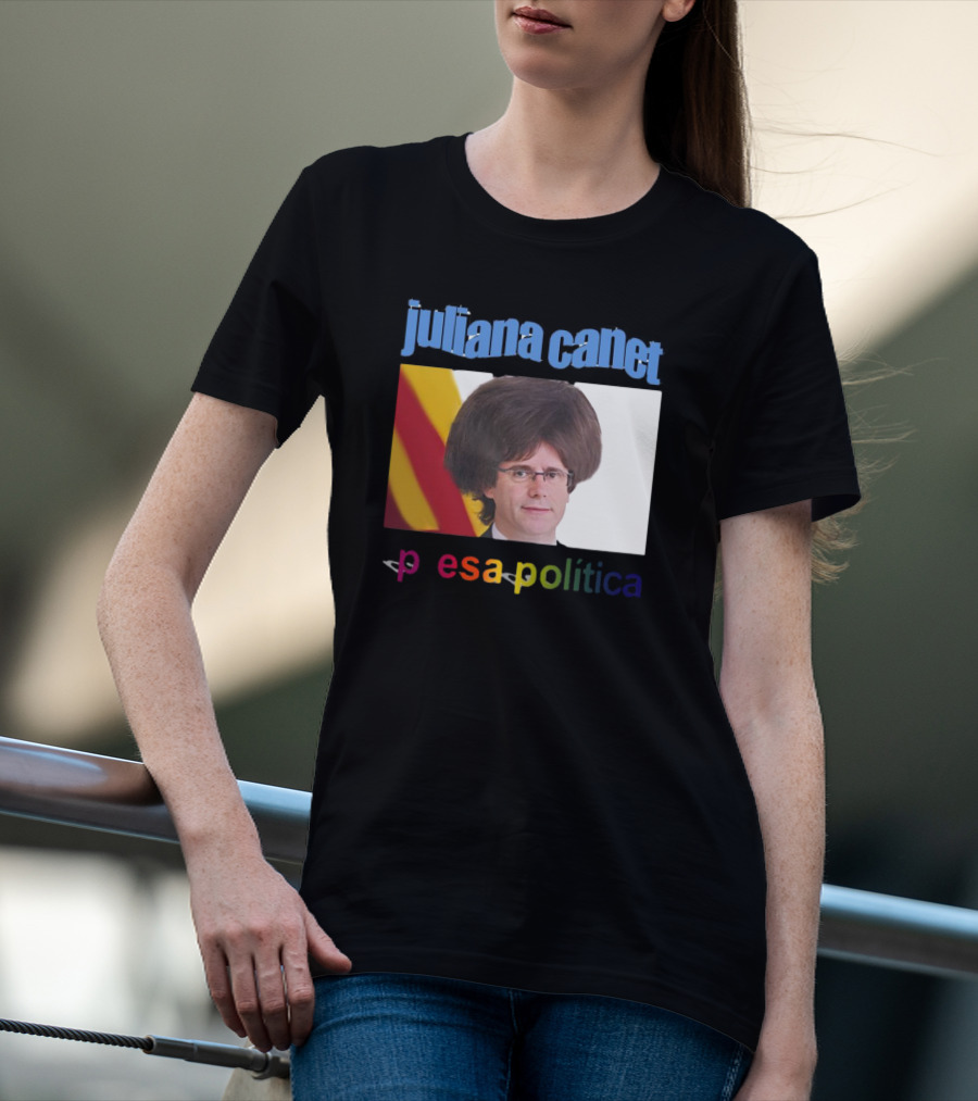 Juliana Canet Pesa Política Catalonian Flag Hair Photo T-Shirt