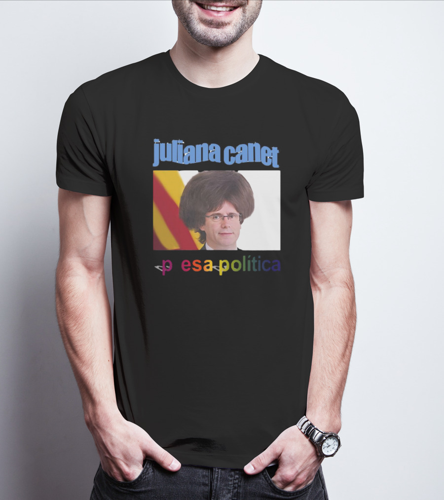 Juliana Canet Pesa Política Catalonian Flag Hair Photo T-Shirt