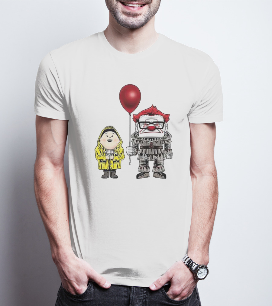 Pennywise Carl Fredricksen Russell Halloween Balloon Duo T-Shirt