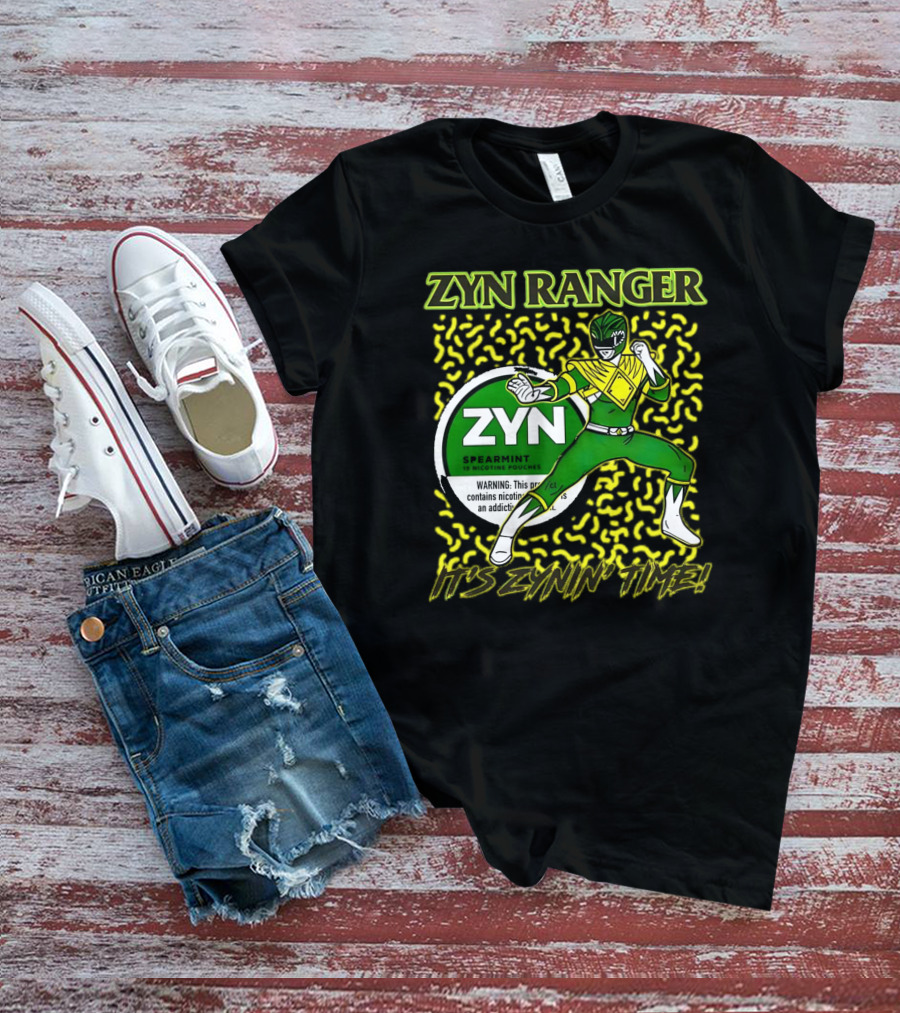 Zyn Ranger Spearmint It's Zynin' Time Heroic Pose T-Shirt
