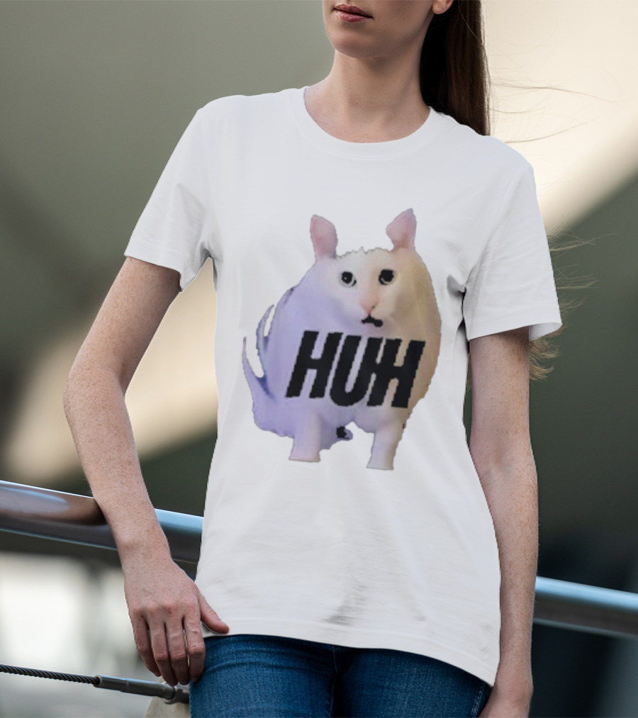 Huh Cat Meme Image T-Shirt